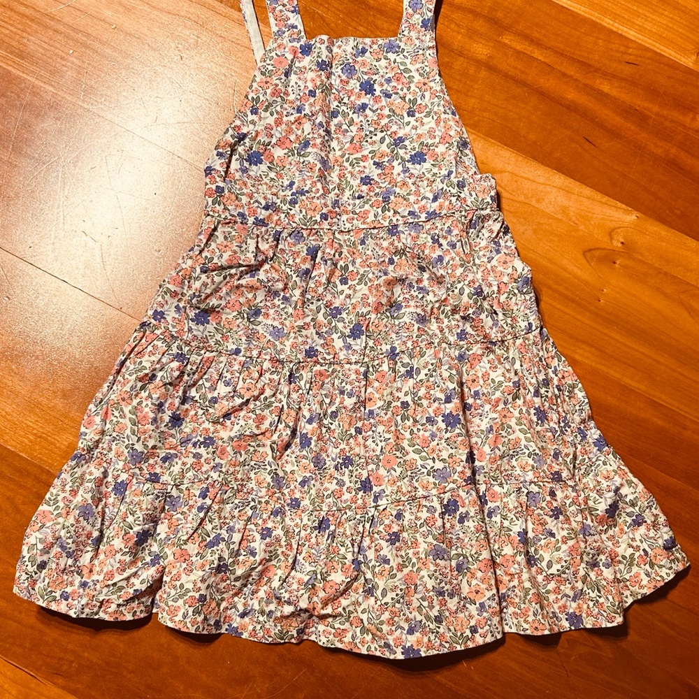 H&M Floral Kids Dress - Pink and Blue, age 5-6